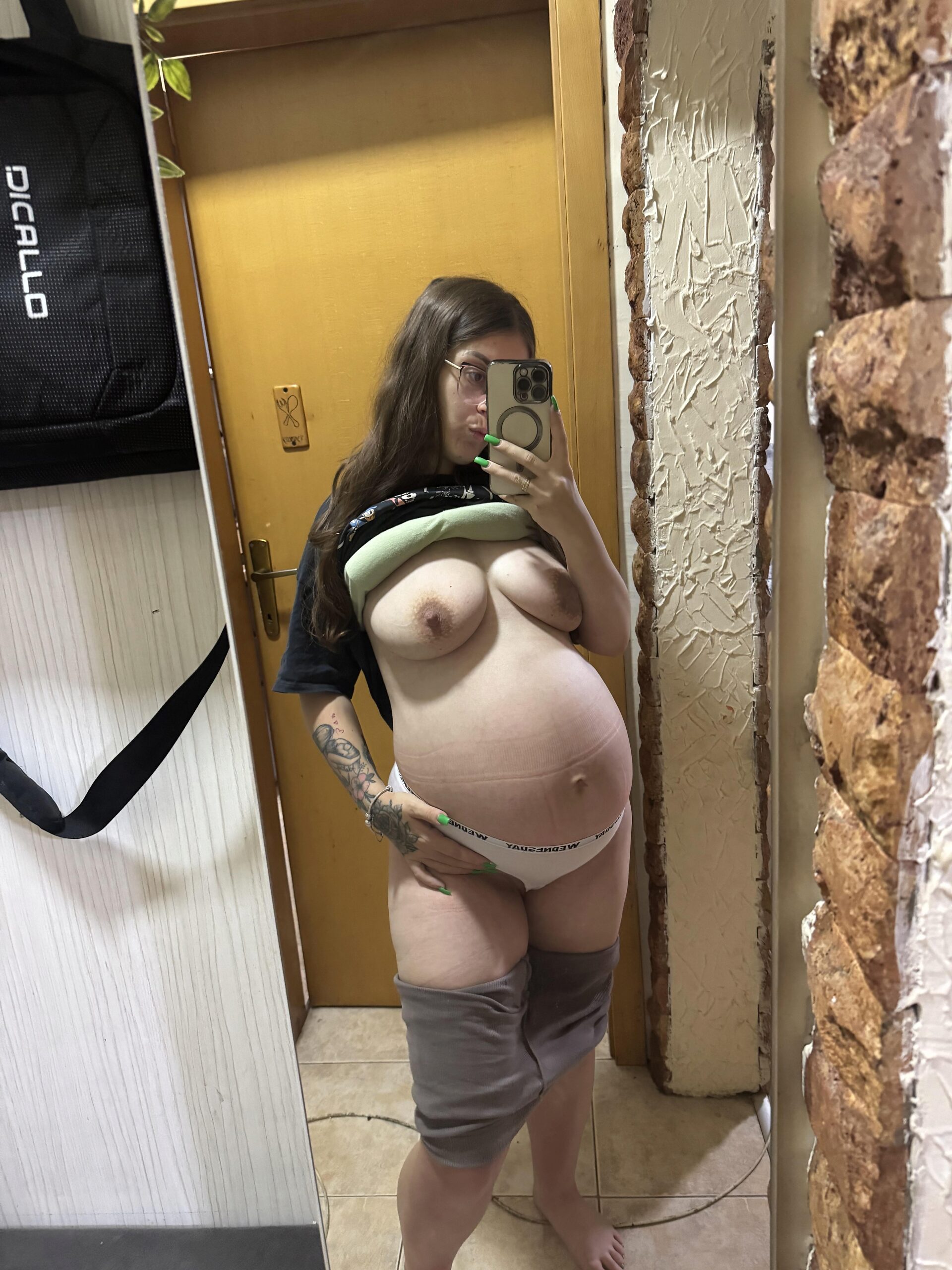 Mommy-to-be, fully loaded… how does that hit you?