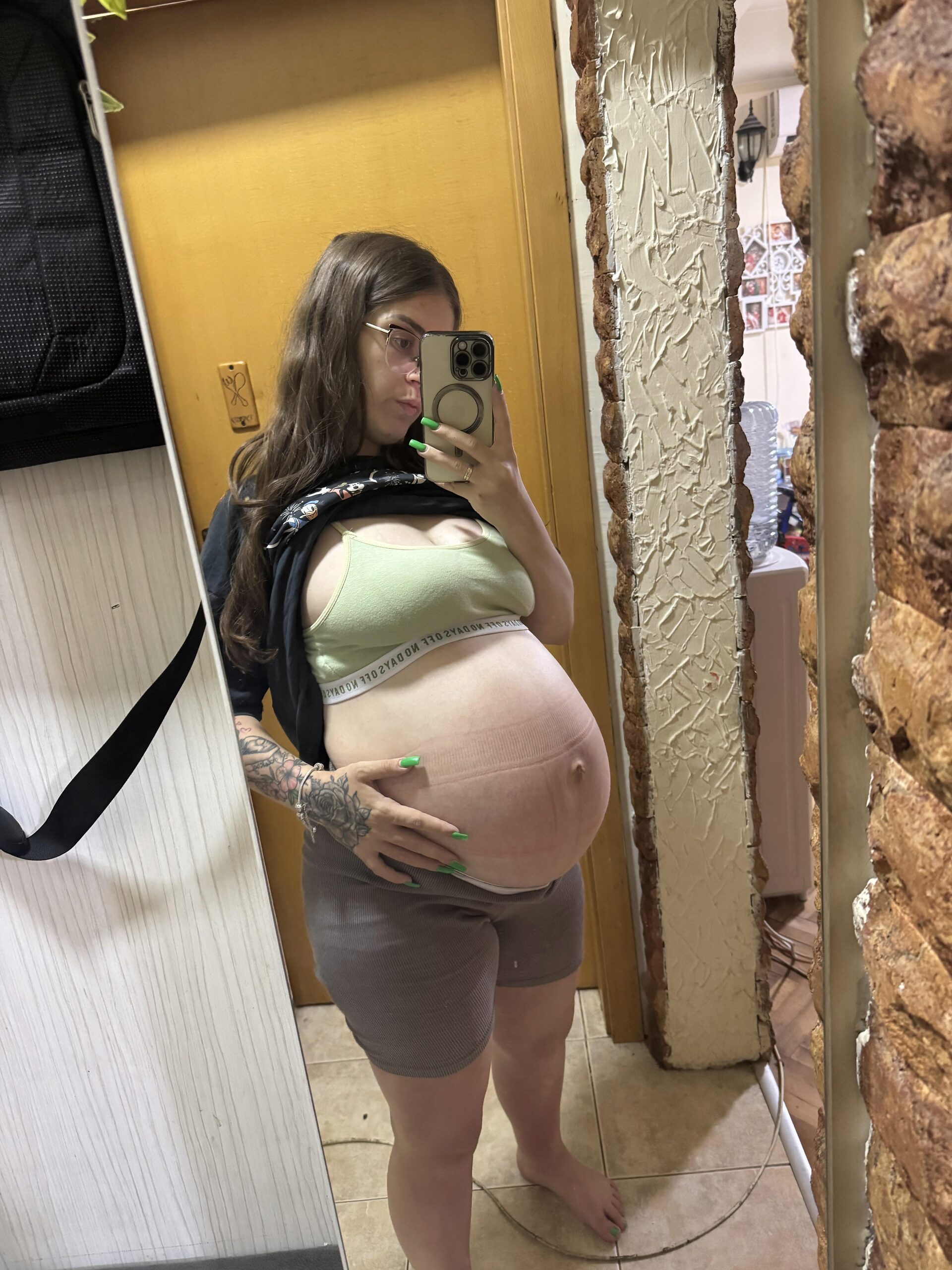 Mommy-to-be, fully loaded… how does that hit you?