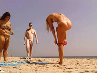 True nudist friends on the beach 3