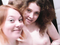 Lesbian couple loves to show their hottness