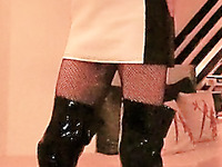 Crossdressing in boots and PVC