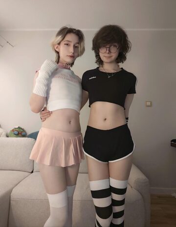 Wanna have a threesome with two femboys? Don't be shy