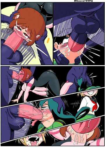 Ochako und Tsuyu wurden von Toga und ihrem Futa-Nomu gefangen genommen. Quavernsfw