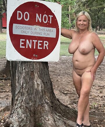 Forget about that sign, I definitely want you to enter wherever you want….56f