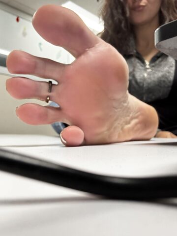 If I slid my foot under your desk… would you stay professional, or fail instantly for me?