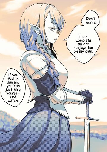 Почему эльфийка пыталась сразиться с орком? Она что, глупая? Аянакитори