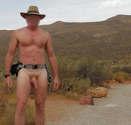 Nude Hiking near Red Rock Can