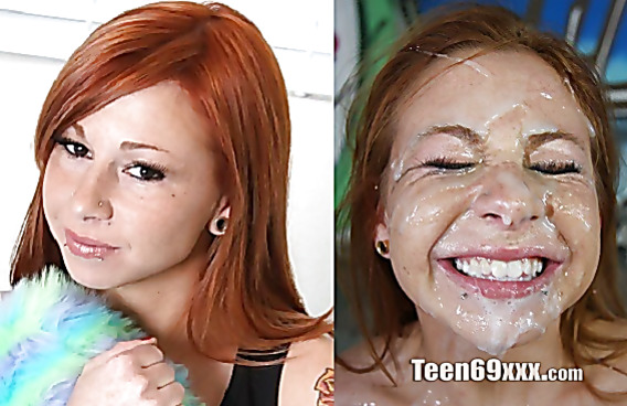 Face Before And After Cumshot